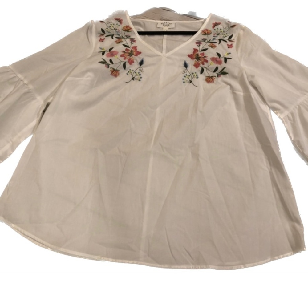 White Floral Top